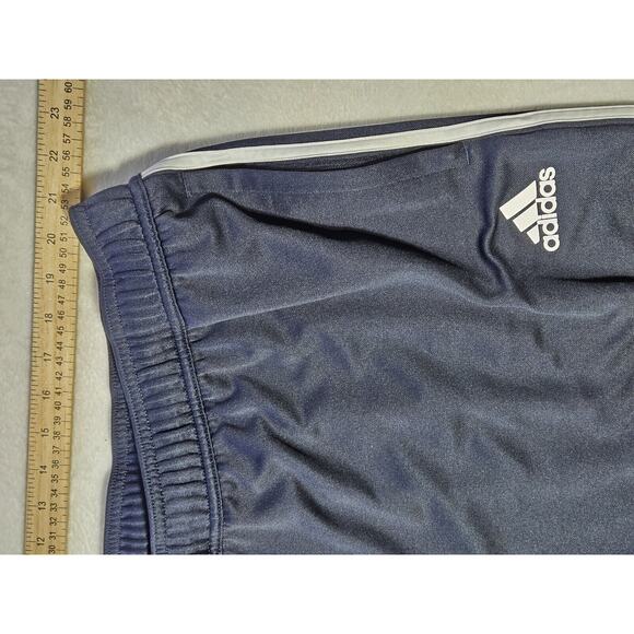 VINTAGE Adidas Track Pants Men's 4XLT Blue White Striped Running Y2K Preppy - Picture 8 of 12